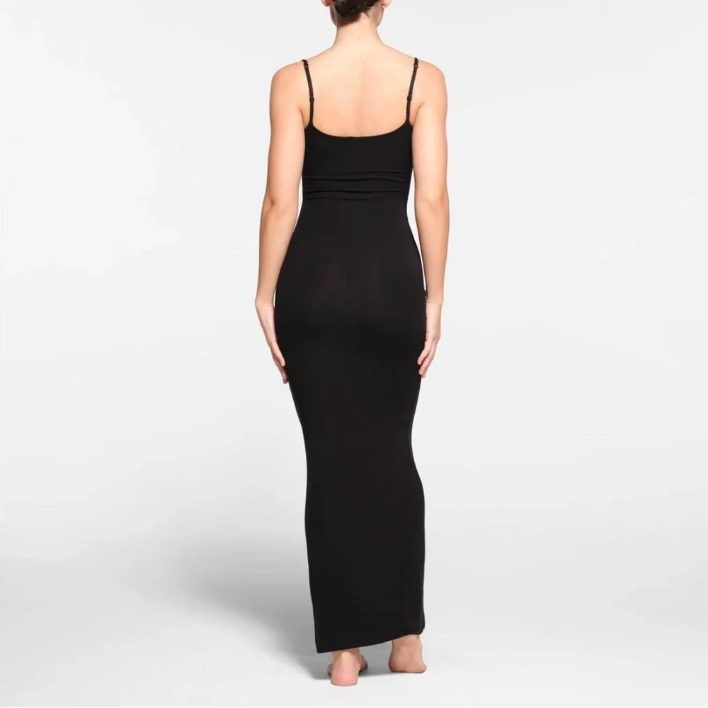 SKIMS Sleek Black Maxi Dress - Picture 2 of 4